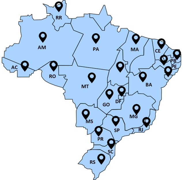 Mapa de Atuação